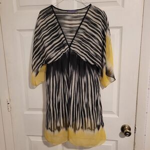 Sugar lips zebra striped cover up‎